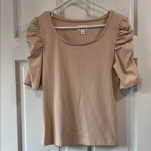 sabthefrenchway & The Drop Creme Elbow Length Puff Sleeve - Size Medium